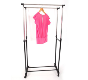 Black Sole Pole Double Pole Up And Down Telescopic Belt Shoe Rack Drying Rack