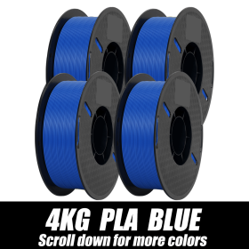 3D Printer Filament PLA Blue 1.75MM Dimensional Accuracy+/-0.03mm No-Tangling Strong Bonding 1KG/1Roll for FDM 3D Printer