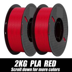 1-12KG Red PLA Filament 1.75MM Dimensional Accuracy+/-0.03mm 1KG/Spool(2.2lbs) No Bubble High Quality for FDM 3D Printer