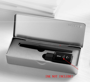 HongDian 6013 Fountain Pen Full Metal Stainless Steel Titanium Black Army General Pen EF F Nibs school Office writing Supplies