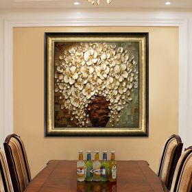 New Abstract Thick Flower Wall Picture Hand Painted Oil Painting Canvas Flower Wall Art Home Decoration For Living Room Pictures