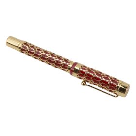 New Jinhao Century 100 Fountain Pen Real Gold Electroplating Hollow Out Ink Pens Smoothly F Nib School Office Business supplies