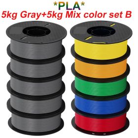 KINGROON 10KG PLA Filament PETG 3d Filament 1.75mm For 3D Printer Filament Bundle Mixed colors FDM Printing Material Fast Ship