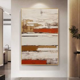Large White Wall Art Blue Gray Abstract Wall Art White Nordic Textured Wall Art Wabi Sabi Wall Art Orange Oil Painting Minimalist Wall Decor